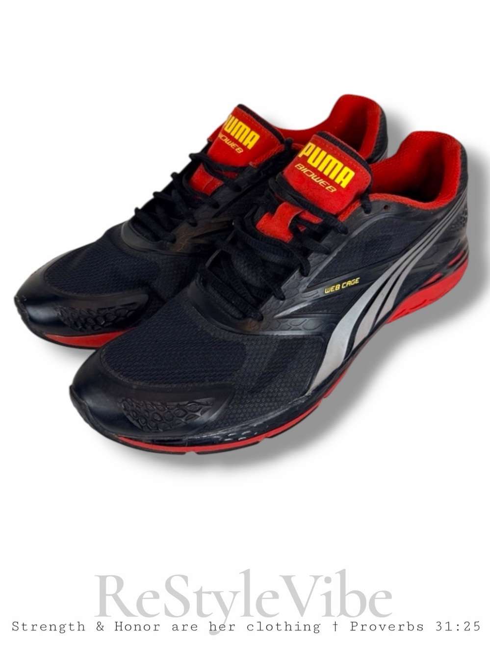 PUMA Men’s Size 11.5 Shoes Sneakers Running Style Mesh Upper BIOWEB WEBCAGE
